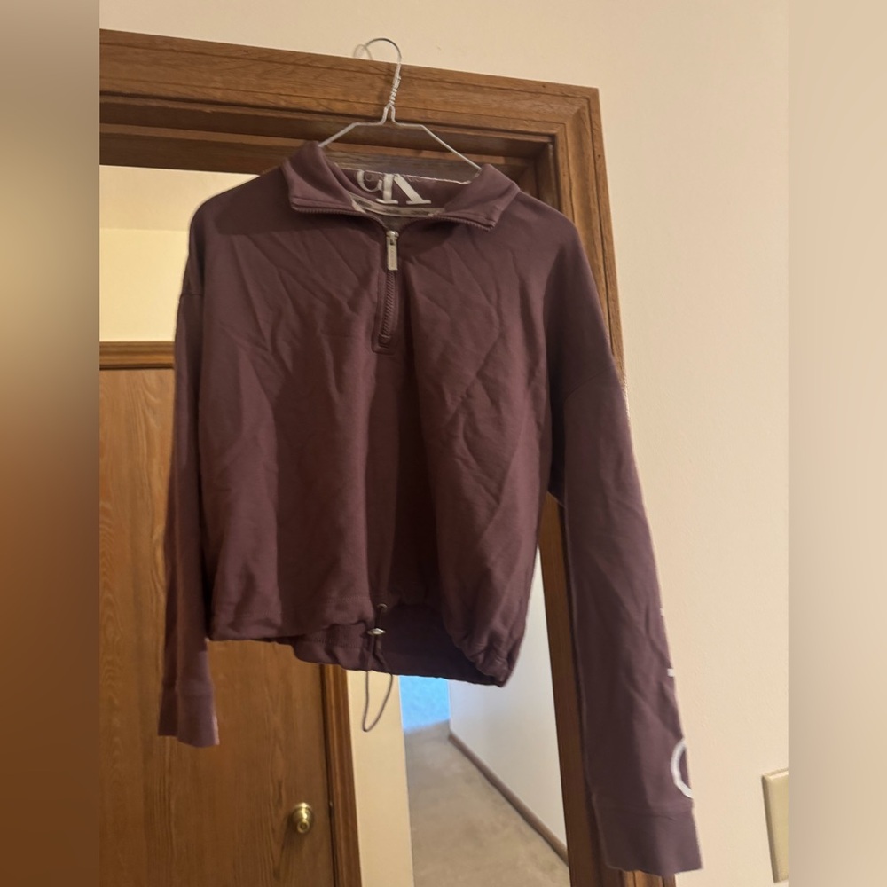 Calvin Klein Purple Quarter-Zip Pullover